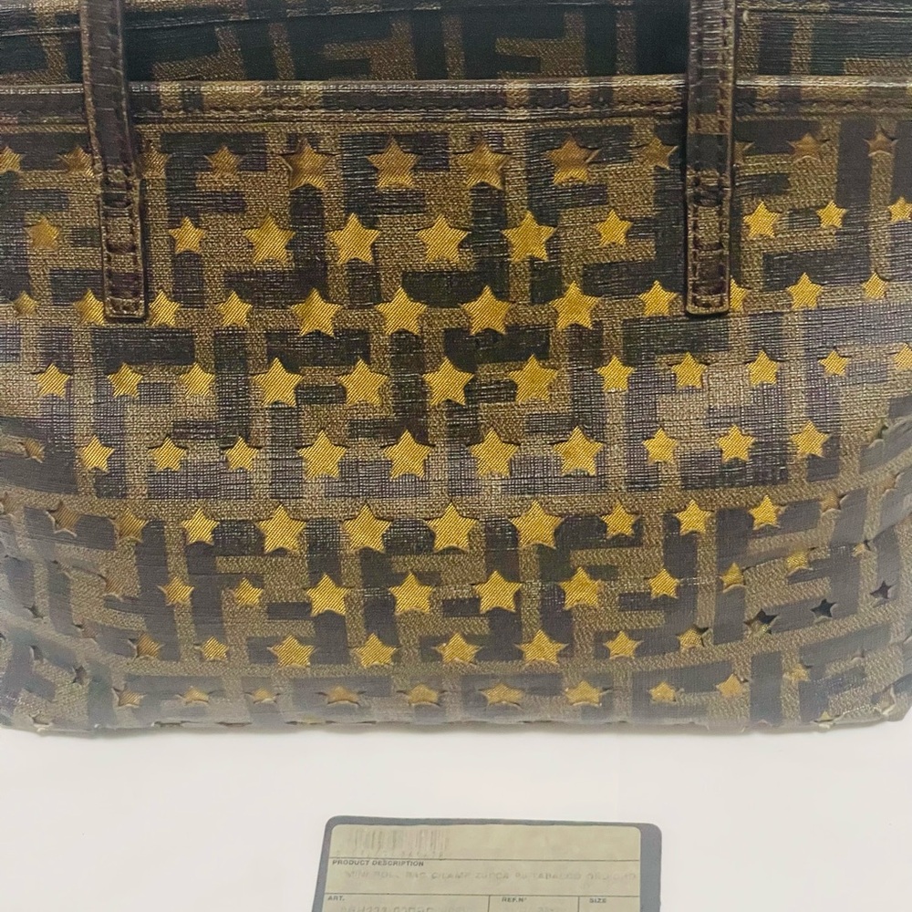Fendi Tobacco Zucca print star perforated
Spalmati small tote bag